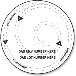 Back Printing on utility marker for identification
