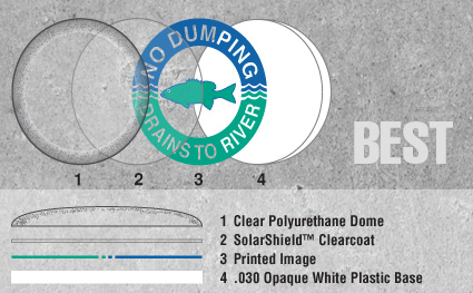 APWA color coded location markers
